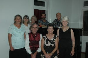Vicki Saunders, Karen Tooth, Phillip Aughey, Janine Crouch, Ian Loiterton, Heather Blackley, Rex Press and Gail Copeland were all excited to be attend ‘Chopin’s Last Tour’ at the Condobolin Communirty Centre on Saturday, 6 February. A good crowd were entertained with an hour long solo performance Image Credit: Kathy Parnaby.