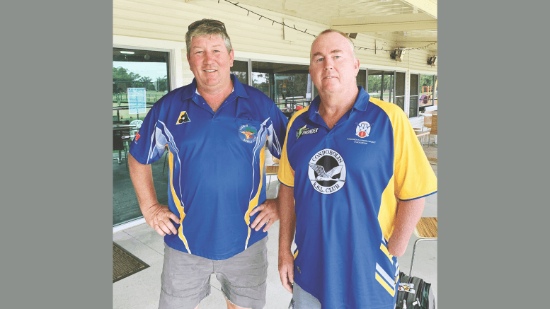 Bill Logan and Pete Brasnett were the overall winners of the Australia Day Bowls Competition at the Condobolin Sports Club. The major sponsors of the event were Moses and Sons along with Willowbend Sports Centre. Image Credit: Brayden Davis.