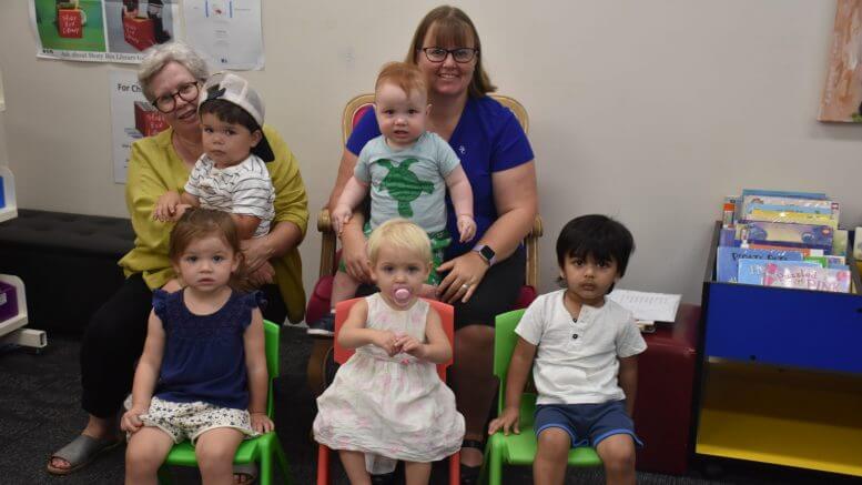 Kim Roberts, Rory Bendall, Clive Birkett and Condobolin Library Assistant Abby Grimshaw (at back) together with (front) Bethany (BB) Ridley, Lynette Haworth and Henick Patel enjoyed Storytime at the Condobolin Library on Wednesday, 10 February. Storytime is now being held from 10.30am to 11am. Bookings are now essential as the Library can only accommodate up to 20 people in a session due to COVID-19 regulations. Image Credit: Melissa Blewitt.