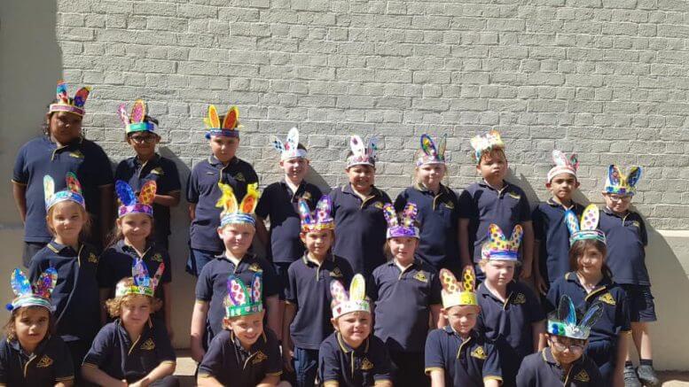 Condobolin Public School students in 1/2B were ‘hip-hopppity’ ready for the Easter Hat Parade on Thursday, 1 April. Image Credit: Condobolin Public School Facebook Page.