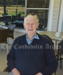 Brian Colless was all smiles at the event, which was held at the Condobolin Sports Club.