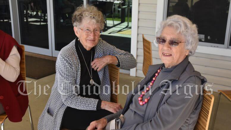 Betty Berry and Beryl McSweyn had a lovely time at the Condobolin Seniors Week celebration.