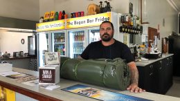 James Smith from the Railway Hotel at Bogan Gate is participating in the annual Plan B Win a Swag promotion, where patrons enter a competition nominating their Plan B to get home for a chance to win a swag worth more than $250. Image Credit: Melanie Suitor.