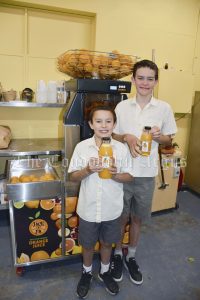  Joe and Jack Fitzgerald are now making their own orange juice. The enthusiastic young entrepreneurs live with 700 orange trees and while discussing what to do with the fruit with their family, decided making juice was a journey they were willing to take. Image Credit: Melissa Blewitt