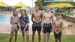 The winners of the Australia Day Diving Compeititon at the Condoblin Pool were Raquel Read (first in Primary Diving section), Makkylah Tomson (first in High School Diving category), Braith Sloane (Second in High School Diving), Zane Saunders (First in High School Diving) and Kade Haworth (First in Primary School Diving).