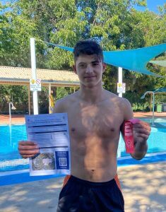 Braith Sloane will swim in the 14 years 50 metre freestyle event as well as the 16 Years Boys Relay.