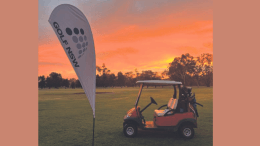 Beautiful sunrise view at the Dunedoo Golf Club on the first day of the Men’s NSW Sand Greens Fourball Championships. Image Credit: Golf NSW’s Facebook Page.