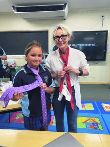One of the lessons Louise Bernardi taught was how to tie a tie. Knowing how to tie a tie can be very important for job interviews or professional jobs.