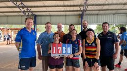 Condobolin High School staff were able to overcome a spirited Year 12 in the first leg of the 2022 Condo Cup. They played basketball on Thursday, 24 March, with the teachers taking a 30 to 17 victory. Image Credit: Stevie Pawsey/Facebook.
