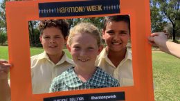 St Joseph’s Parish School Condobolin celebrated Harmony Week, beginning on Monday, 21 March, which is the United Nations International Day for the Elimination of Racial Discrimination. Children posed together to demonstrate the ideals of harmony. Image Credits SJT Facebook Page.