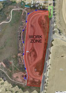 A site map of the works being undertaken at the Utes in the Paddock site. Image Credit: Lachlan Shire Council.