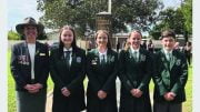 Tullamore Central School's Principal, Ms Kelly Jesser, with 2022 School Captains, Mackenzie Horsburgh, Charlotte Darcy, Ellie Williams, and Joe Mortimer.