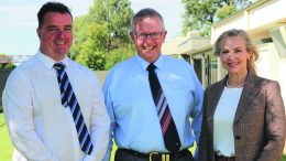 General Manager at Bogan Shire Council, Derek Francis, Mark Coulton MP and Director People and Community Services at Bogan Shire Council, Debb Wood.
