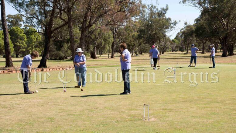 Condobolin Croquet Club members enjoying the sunshine earlier in the year. Image Credit: Kathy Parnaby.