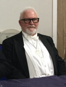 Worshipful Brother Greg Summerhayse came from Forbes to represent the Grand Master on the night. Image Contributed.