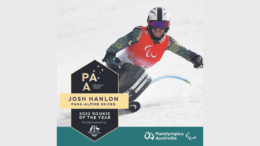 Former Tullibigeal Grasshoppers footballer and Winter Paralympian Josh Hanlon has been recognised with the Paralympics Australia 2022 Rookie of the Year title. Image Credit: Paralympics Australia.