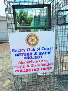 One of the cages for the Return and Earn Project. Cobar has three spread around town for locals to donate their Return and Earn containers.