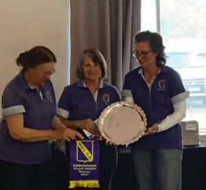 The winner of the Western Districts Sandgreens team event was Yeoval.