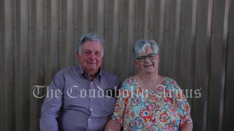 Scott and Rosemary Wallder. Scott turned 80 on 7 February. He celebrated with family and friends at the Condobolin Sports Clun on Saturday, 28 January. Image Credit: Kathy Parnaby.