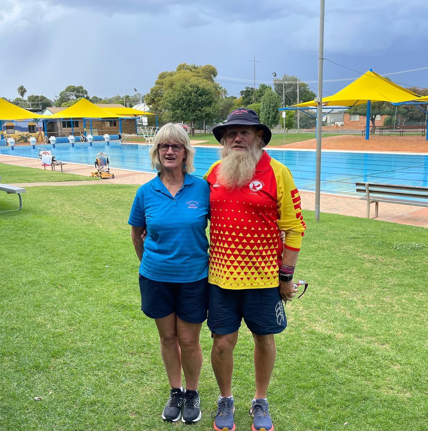 Kathy and Mark Thorpe have decided to take on new challenges after being managers of the Condobolin Swimming pool for the past 27 years. Image Credit: Condobolin Swimming Pool Facebook Page