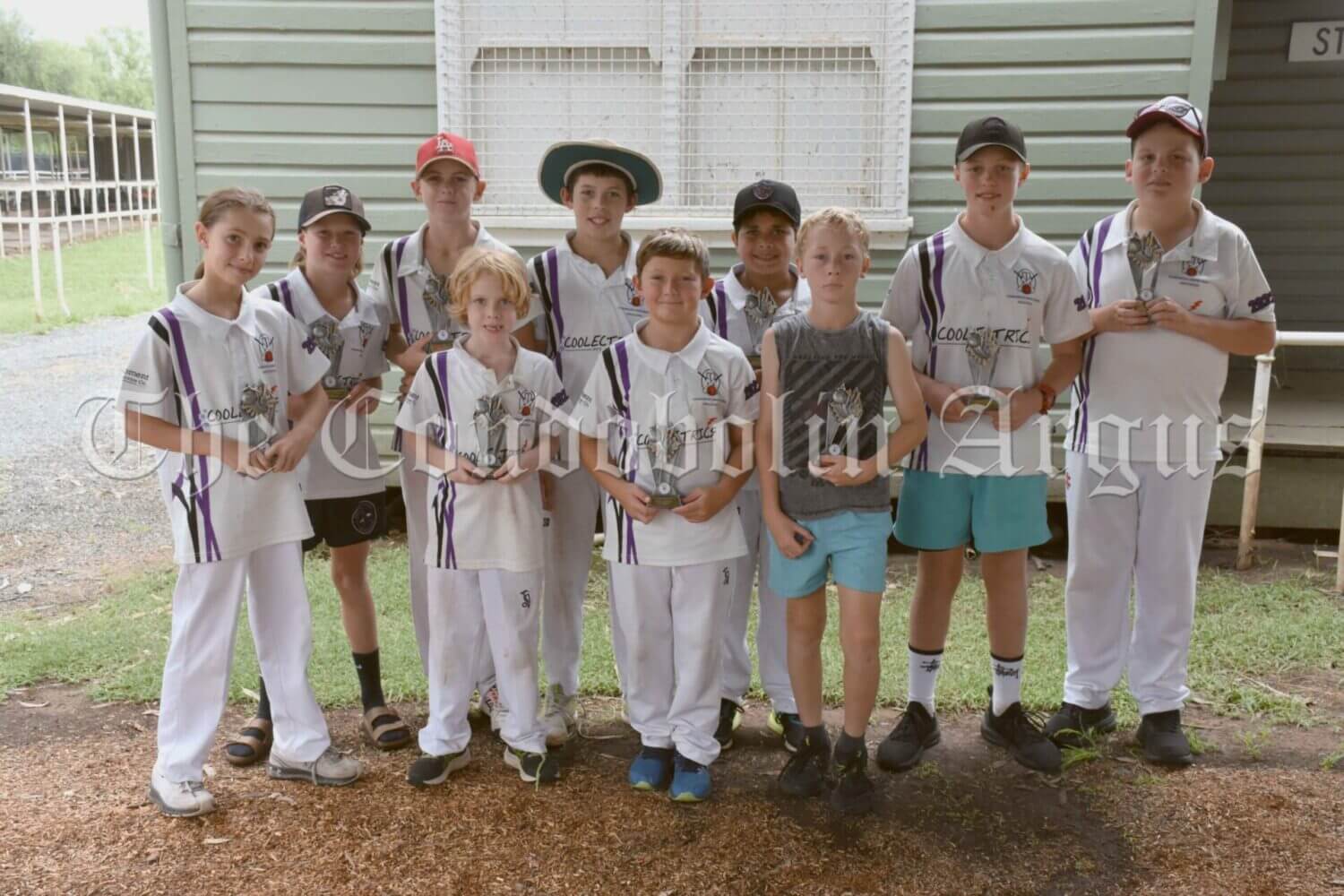Kiacatoo won the 2023 Under 13s Condobolin Cricket Association Grand Final in a close contest against Colts. The Kiacatoo team was presented with their trophies at the Condobolin Junior Cricket Association’s Presentation Day on Saturday, 25 March. Image Credit: Melissa Blewitt.