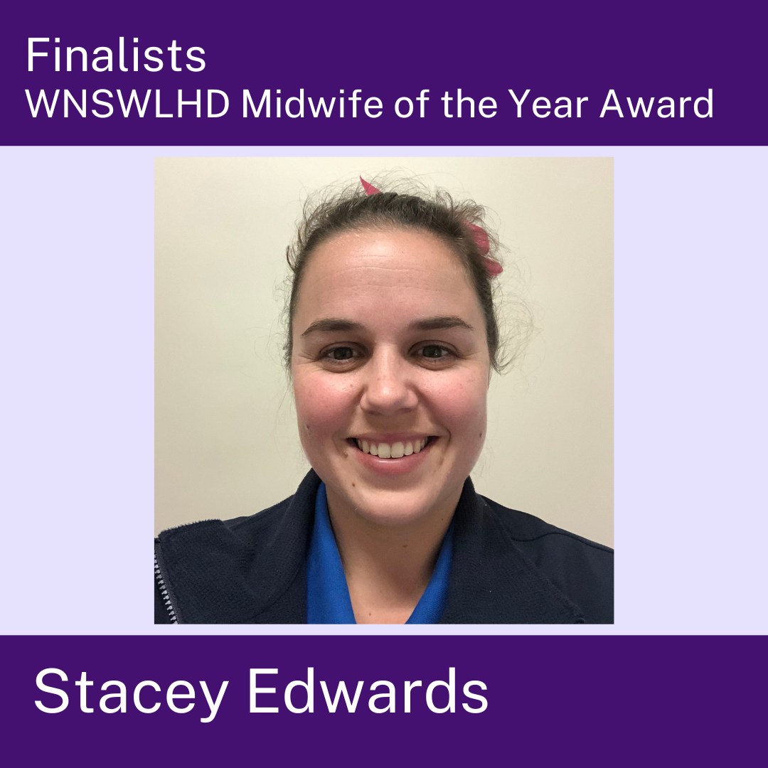 Stacey Edwards, who works at the Condobolin Health Service was announced as a finalist in the 2023 Western NSW Local Health District Midwife of the Year Awards. Image Credit: Western NSW Local Health District Facebook Page.