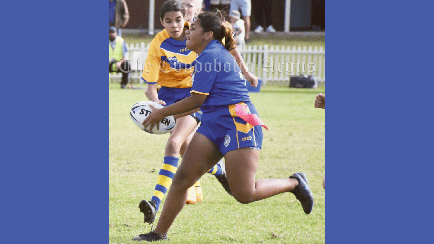 Condobolin’s Shayleen Coe showed skills and determination to be selected for the Lachlan District Junior Rugby League Development Under 14s League Tag Team. Congratulations Shayleen! This image was taken in 2022. Image Credit: Melissa Blewitt.