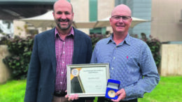 Steve Miller HNT Trustee with Mark Mortimer. Image Credit: Department of Primary Industries.