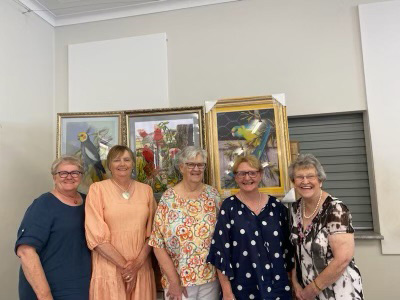 Margaret Karsten, Margaret Geeves, Rosemary Wallder, Connie Venables and Ros L’Estrange had a fantastic time at the Tullibigeal Community Hall on Melbourne Cup Day, which was hosted by the Tullibigeal CWA. Image Contributed.