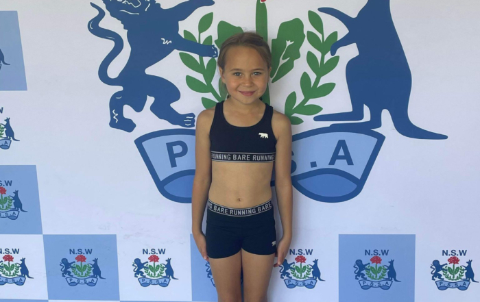Condobolin Public School’s Kylah Bamblett placed 34th in the 8 Years 100 metres event at the NSW PSSA Athletics Competition recently. Image Contributed.